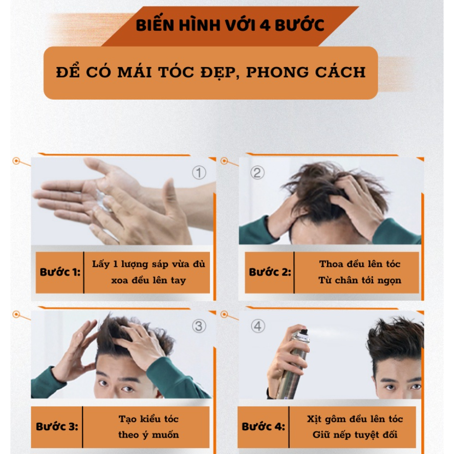 ✅ SÁP VUỐT TÓC TẠO KIỂU DÀNH CHO NAM VARIETY MATTE LASTING 100ml MN06