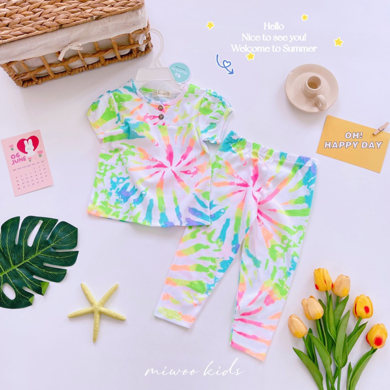 Áo cộc quần dài cài khuy