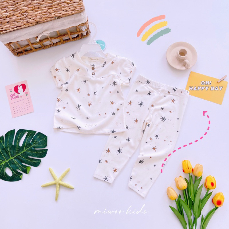 Áo cộc quần dài cài khuy