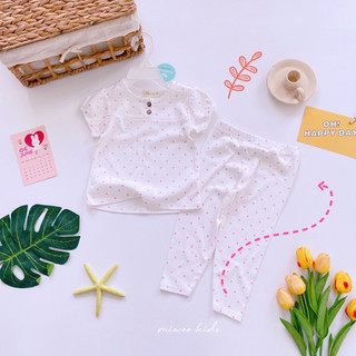 (7-18kg) Áo cộc quần dài cài khuy