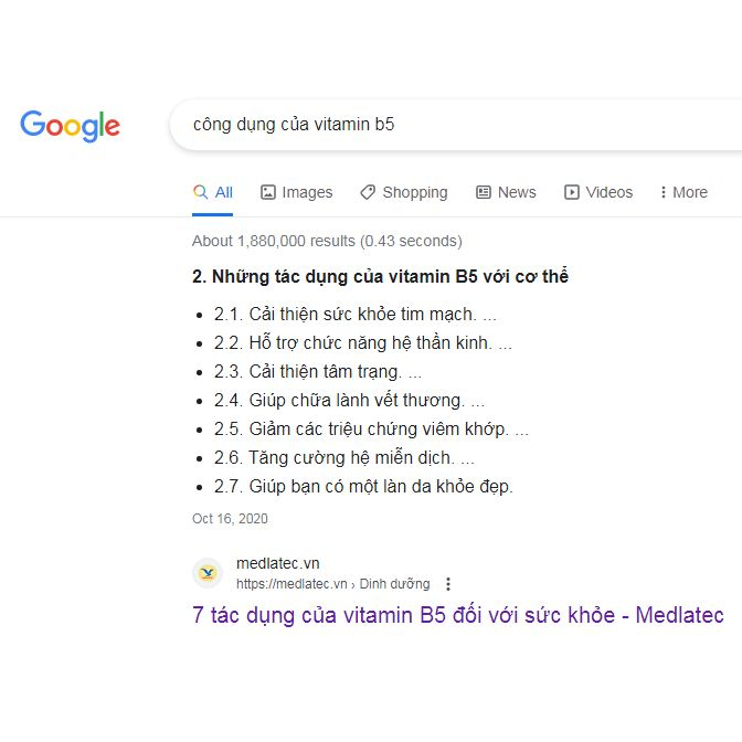 Viên uống BEDIPANTEN 100MG  giảm nhờn da, mụn, rụng gãy tóc