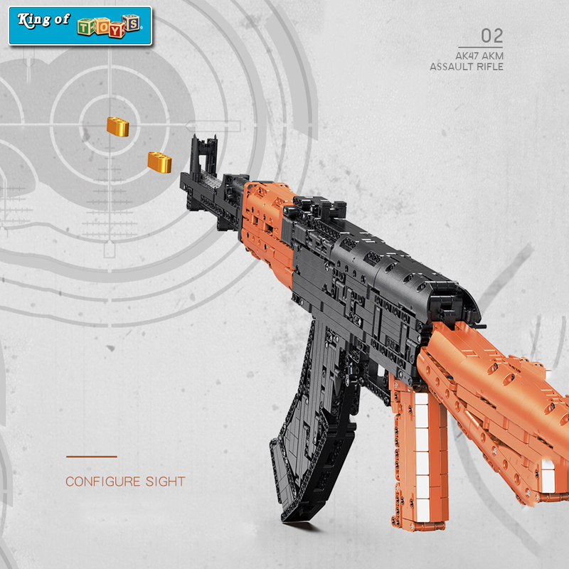 Đồ Chơi Lắp Ráp Mô Hình AK47 Rifle Trong PUBG,CSGO XingBao XB24006 Với 1393 Mảnh Ghép,Phiên Bản Tỉ Lệ 1:1