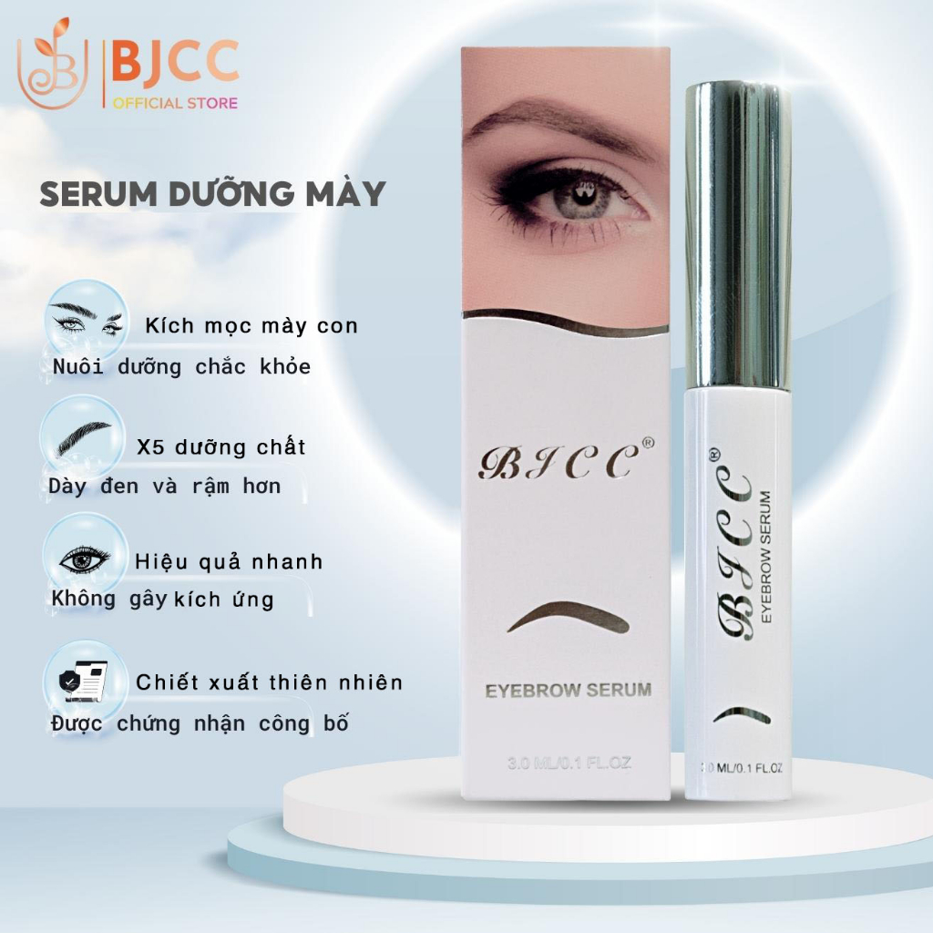 Combo Serum Dưỡng Mi Toàn Diện BJCC - Dòng Cải Tiến Mới - Tặng Dưỡng Chân Mày BJCC