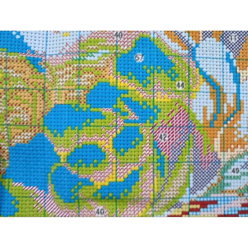 Tranh thêu kín Hoa Mẫu Đơn E279-60x90cm