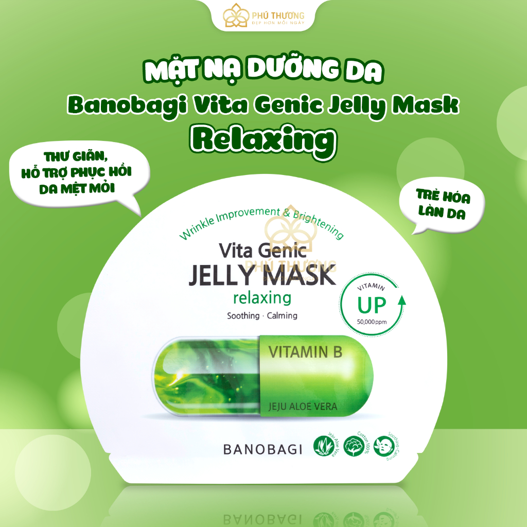 Mặt Nạ BANOBAGI Vita Genic Jelly Mask giúp trắng da, mờ thâm, thu nhỏ lỗ chân lông 30ml