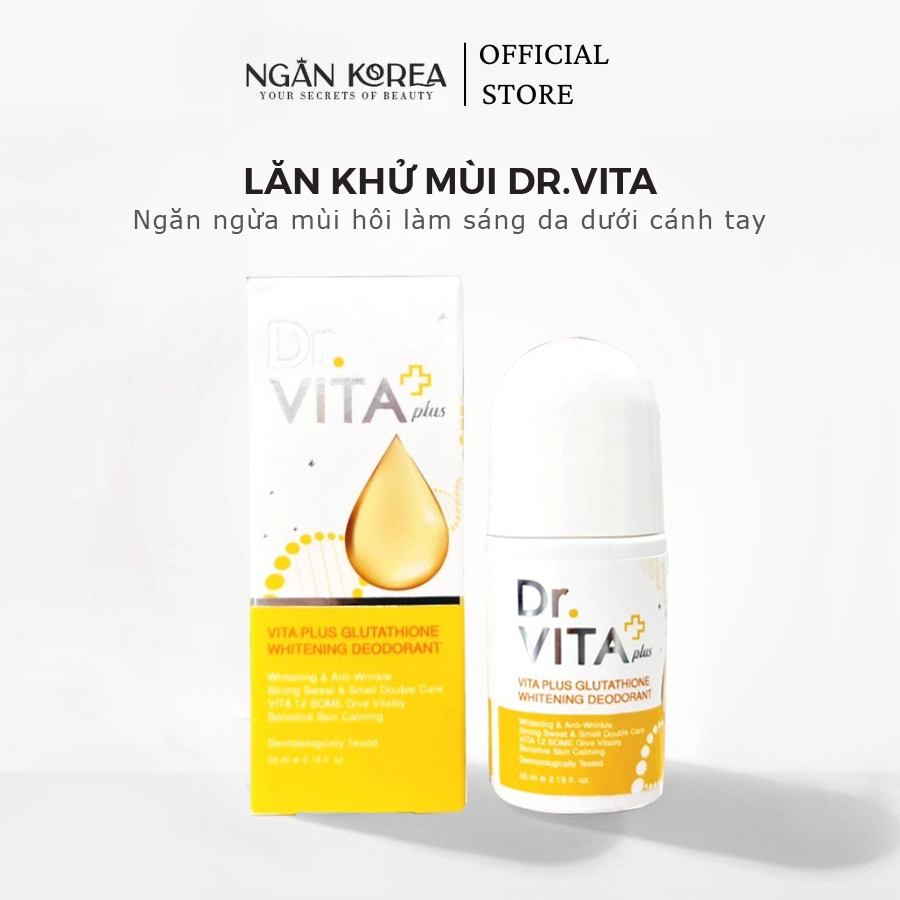Lăn Khử Mùi Trắng Da Vita Plus Glutathione Whitening Deodorant