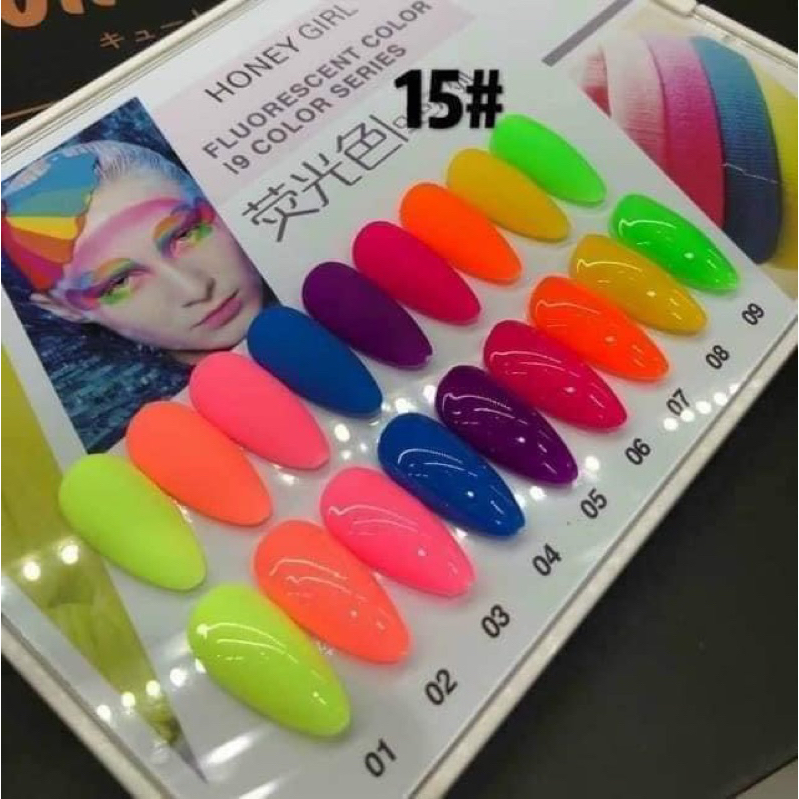 Set Sơn Gel Neon 9 Màu Hãng Honey Siêu Đẹp💅