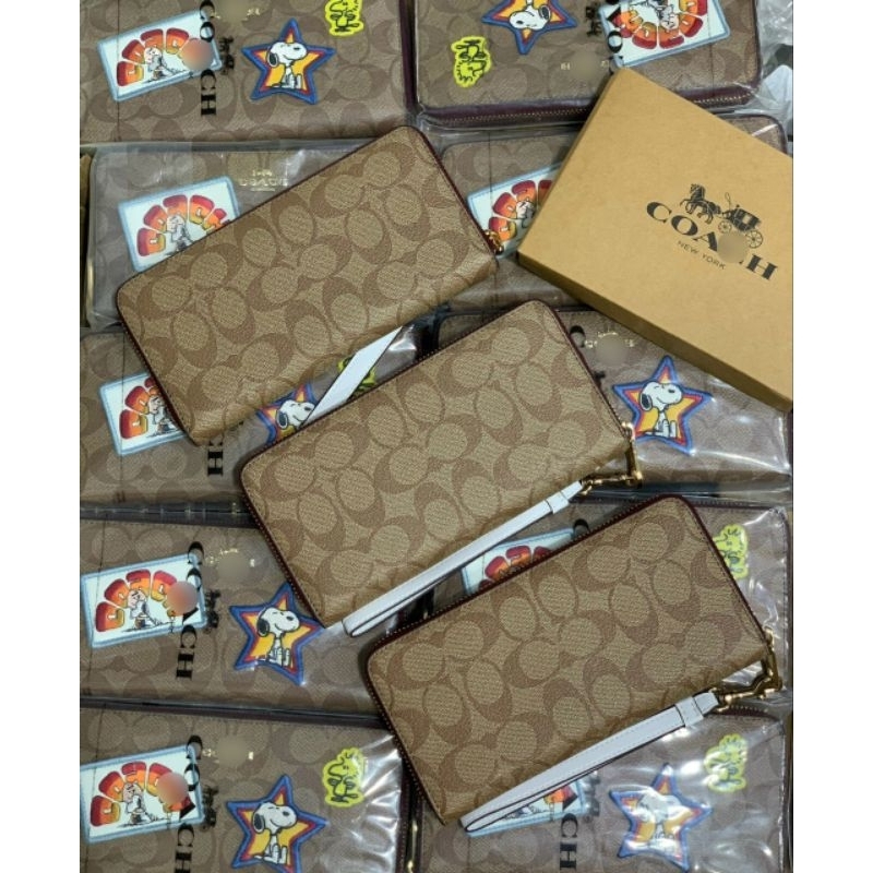 VÍ COACH Coach X Peanuts Long Zip Around Wallet