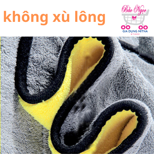 Khăn lâu kính,xe,bếp lâu siêu sạch 2 lớp 30x30cm không xù với sợi  lông mượt mà không gây xước bề mặt siêu thắm hút