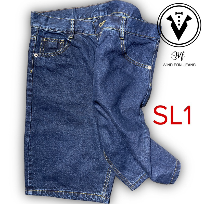 Quần Sọt Jean Trung Niên Cotton không co giãn Cao Cấp