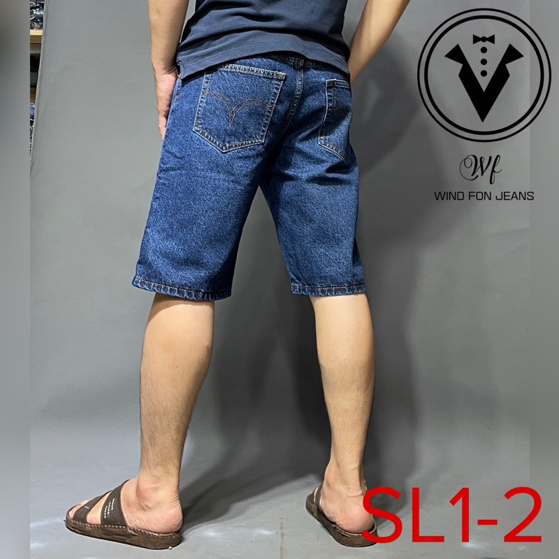 Quần Sọt Jean Trung Niên Cotton không co giãn Cao Cấp