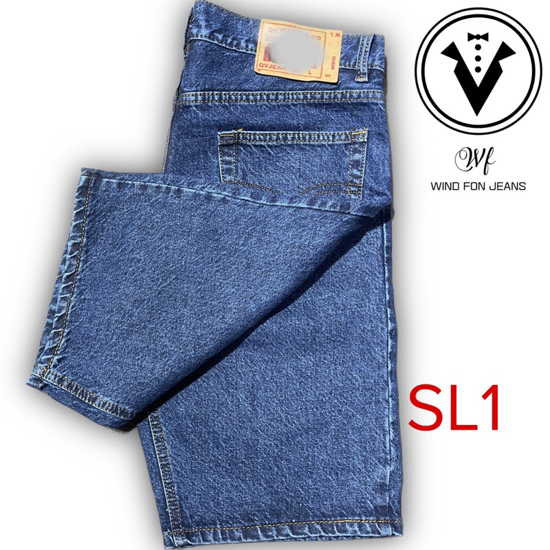 Quần Sọt Jean Trung Niên Cotton không co giãn Cao Cấp