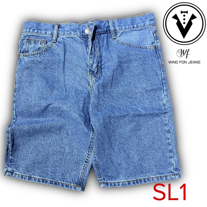 Quần Sọt Jean Trung Niên Cotton không co giãn Cao Cấp