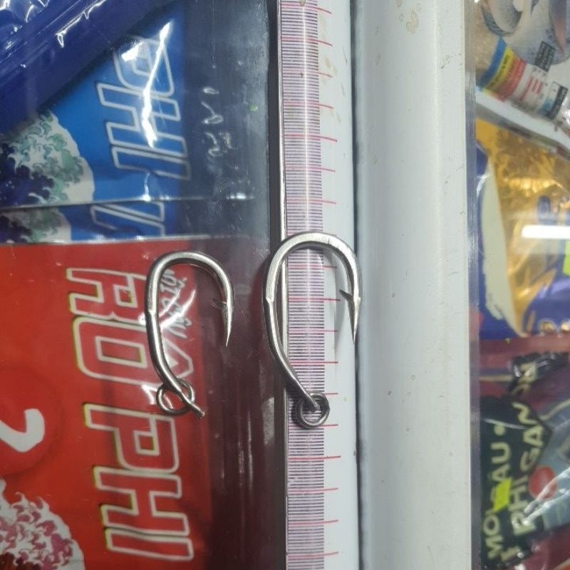 Lưỡi câu cá inox, lưỡi bò gù, chuyên câu cá ngừ, kiếm, mập...