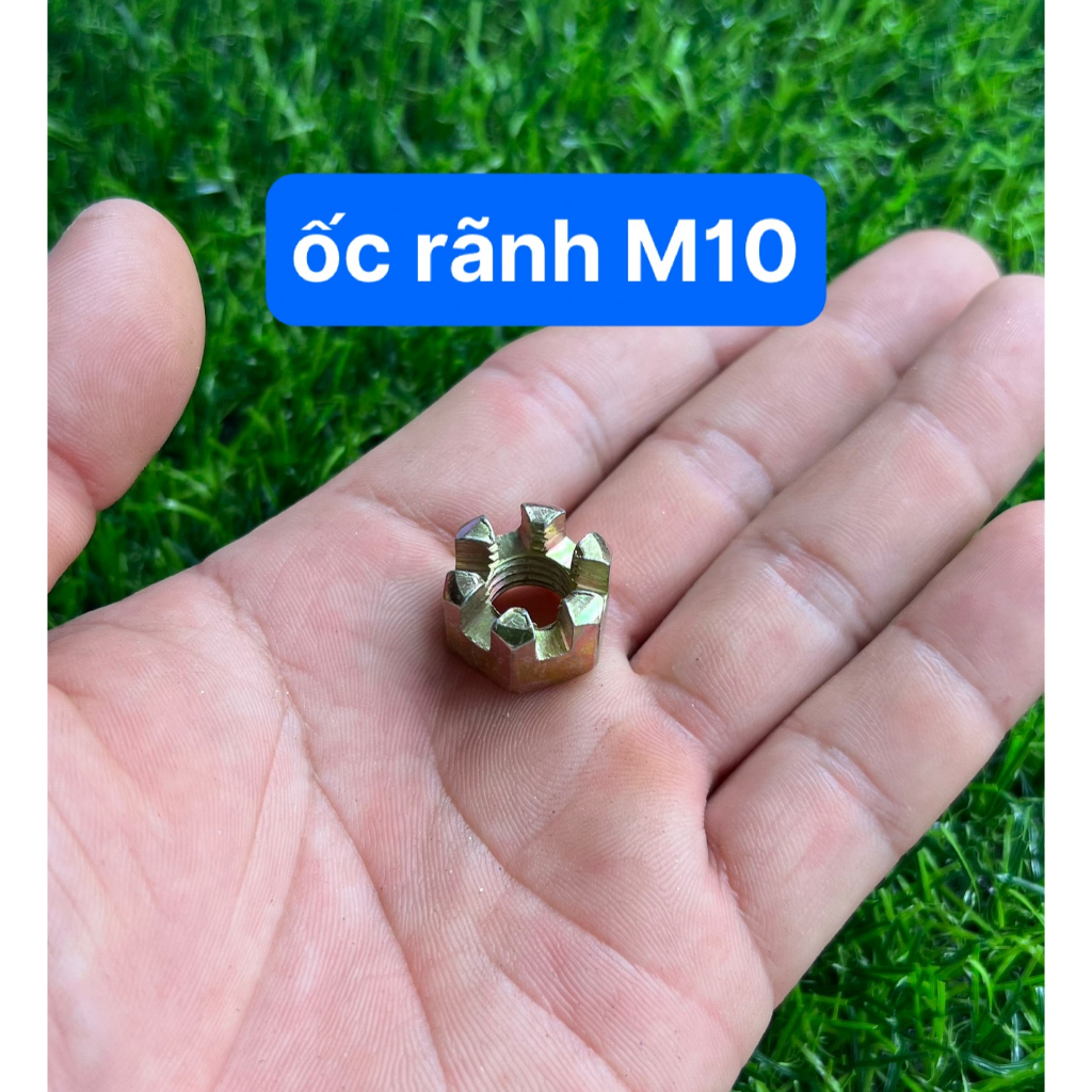Ốc Có Rãnh M10  Kích Thước Cả Ốc 1.6cm (Giá 1 Cái)