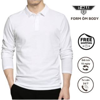 Áo POLLO dài tay nam, áo thu đông chất liệu cotton, co giãn thoải mái, giữ nhiệt, thể thao,năng động - Thương hiệu Tmax