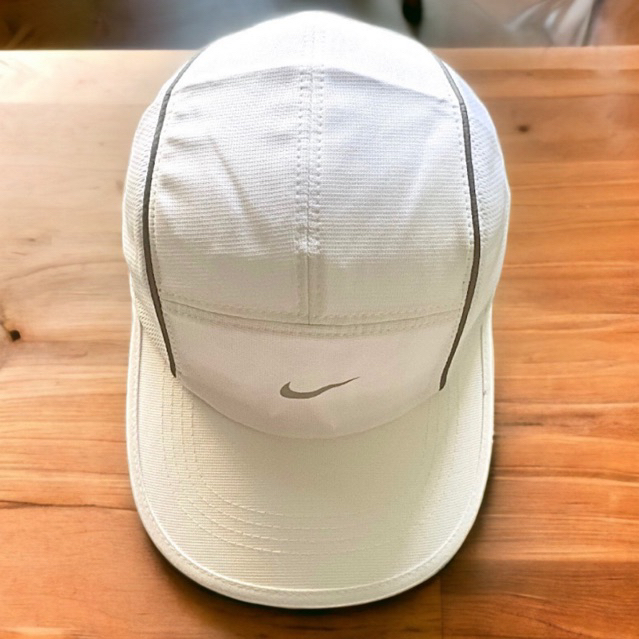 Mũ lưỡi trai Nón kết N.ike cao cấp 5Panel Vải dù Màu Trắng Phối Nỉ 2 cạnh Thoáng khí N-381.