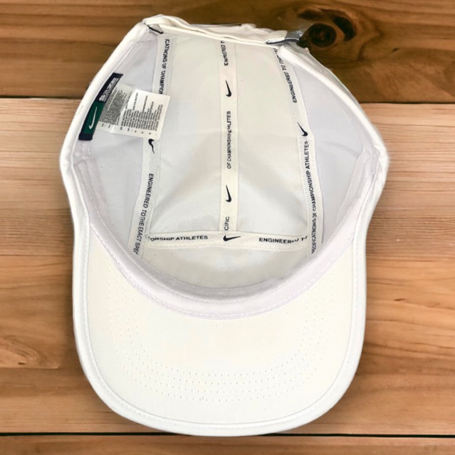 Mũ lưỡi trai Nón kết N.ike cao cấp 5Panel Vải dù Màu Trắng Phối Nỉ 2 cạnh Thoáng khí N-381.