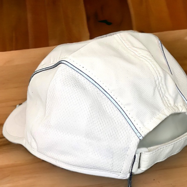 Mũ lưỡi trai Nón kết N.ike cao cấp 5Panel Vải dù Màu Trắng Phối Nỉ 2 cạnh Thoáng khí N-381.