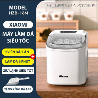 (Bản cao cấp)Máy làm đá viên siêu tốc 6 PHÚT XIAOMI HICON cao cấp, tủ lạnh mini giữ nhiệt dã ngoại, tiết kiệm điện