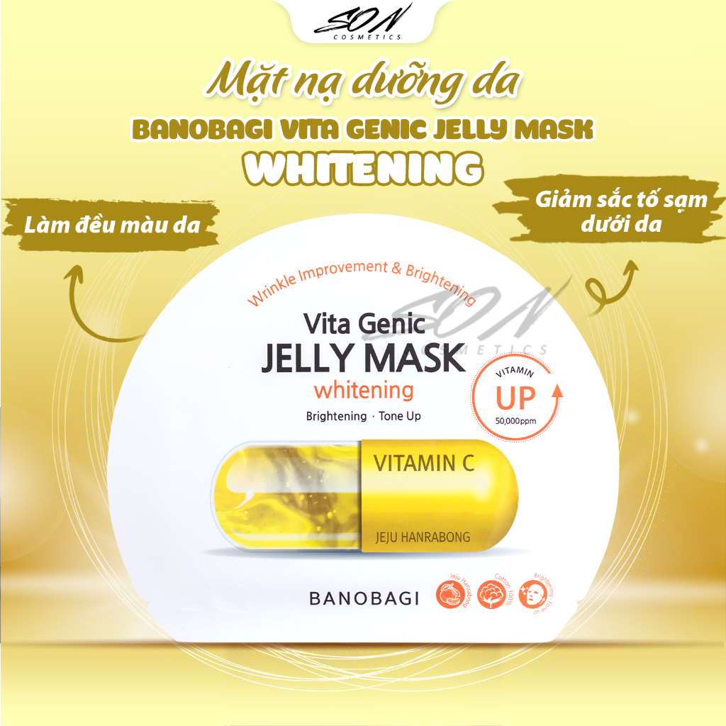 Măt nạ Banobagi trắng da, kiểm soát bã nhờn, nâng cơ, phục hồi da Vita Genic Jelly Mask 30ml