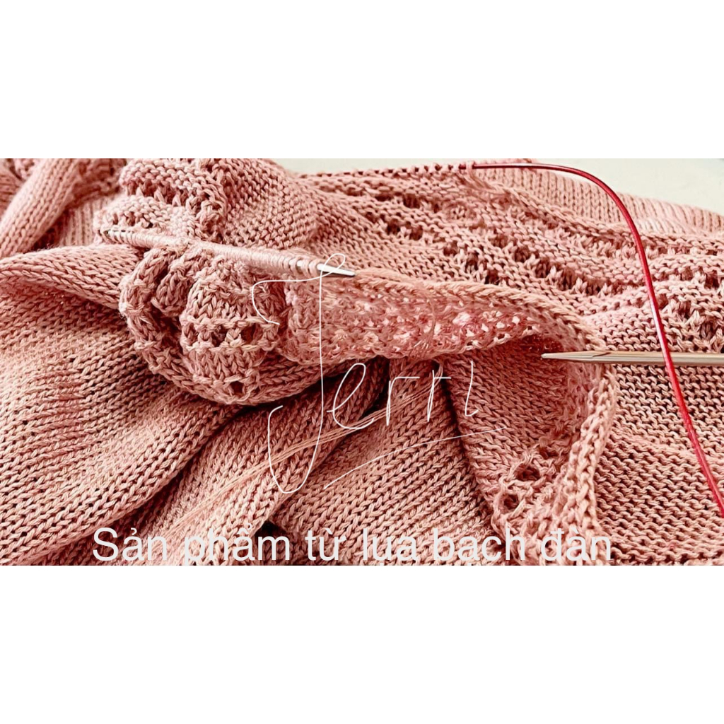 Yarn - Sợi Lụa Bạch Đàn | Sợi bóng, mền, đẹp, nhẹ | Dùng cho đan móc áo, váy, áo dài