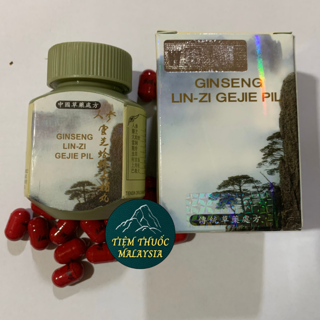 Tăng Cân - GinSeng Lin – Zi Gejie Pil – Nhân Sâm Linh Chi Đại Bổ Hoàn 30 Viên