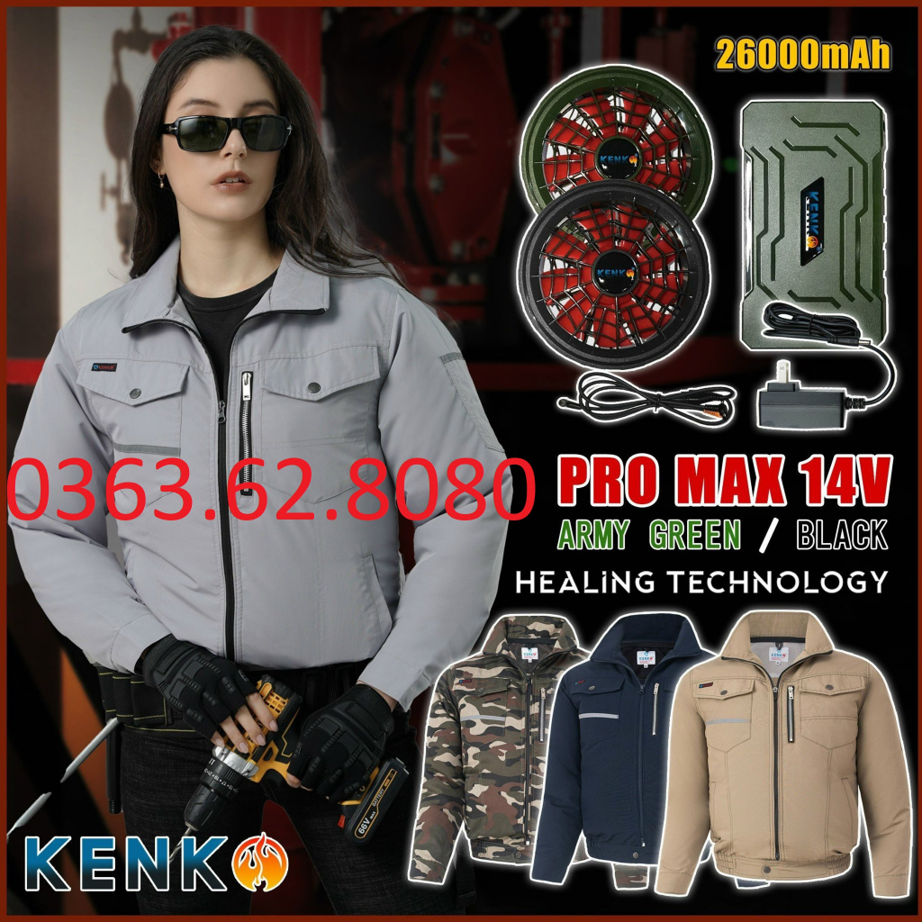 Phụ kiện áo điều hòa Kenko- Hàng chính hãng 2023