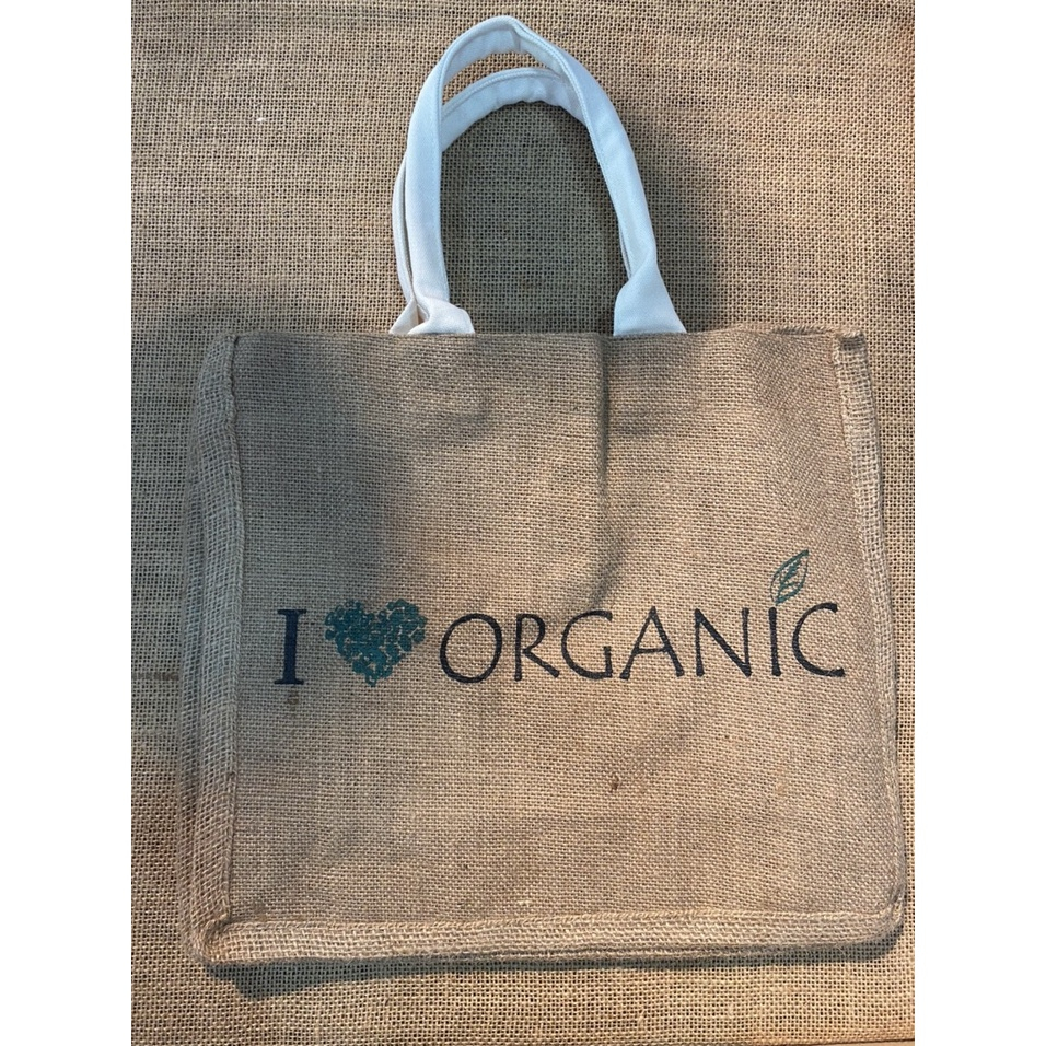Túi vải đay Leaf Organic kích thước 32x37x16cm dùng đựng thực phẩm, đi chợ, picnic tiện dụng