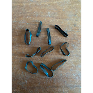 10 dây nịt đen cao cấp buộc tóc siêu bền