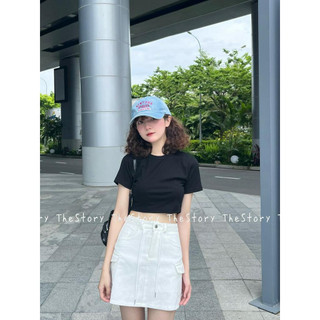 Áo thun form babytee trơn dáng croptop basic TA-2222