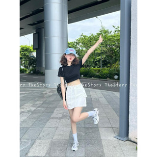 Áo thun form babytee trơn dáng croptop basic TA-2222