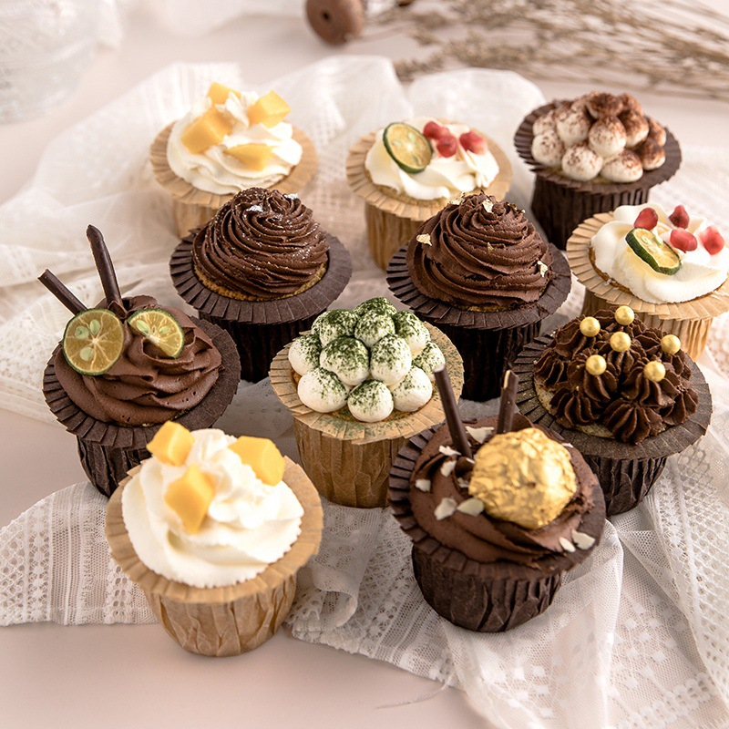 Set 50 Cốc Giấy Cupcakes Nướng Bánh