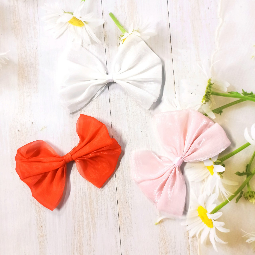 Nơ Vải Trang Trí Nhiều Màu