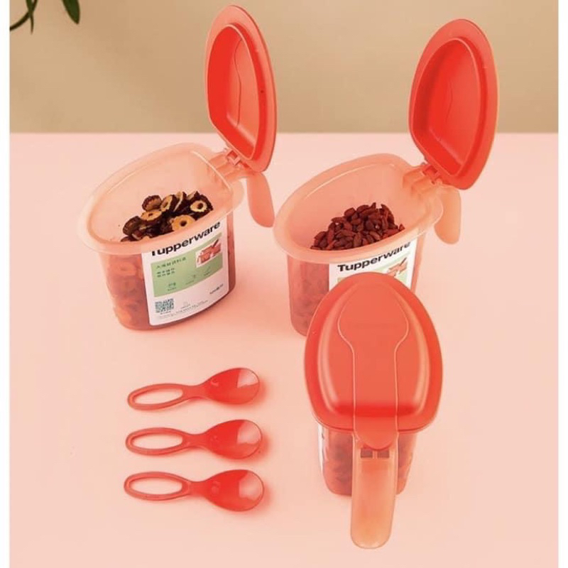 SET 3 HỘP GIA VỊ 500ml - kèm thìa Tupperware