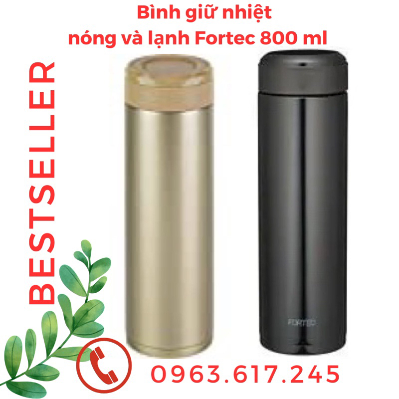 [hàng nhật nội địa] BÌNH GIỮ NHIỆT FORTEC 800ML