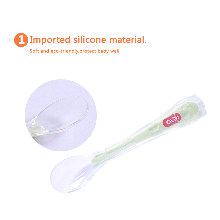GUGU Thìa ăn dặm silicon siêu mềm an toàn cho bé, 1 chiếc