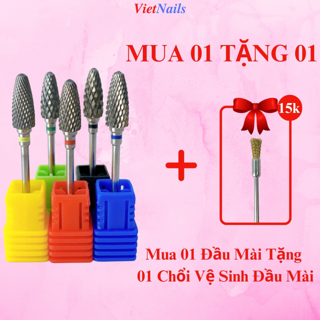 Đầu Mài Móng Bằng Thép – Mài Dũa Phá Móng Gel, Móng Bột