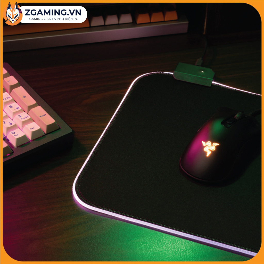 Miếng Lót Chuột Led RGB Cỡ Lớn 80x30cm, 90x40cm, 35x25cm | Loại Cao Cấp dầy 4mm