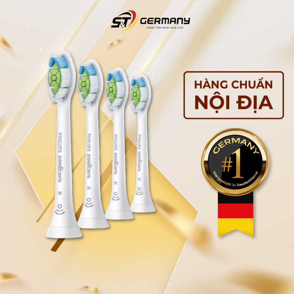 Set 4 đầu bàn chải thay thế Philips HX6064/10 làm trắng răng Nội Địa Đ
