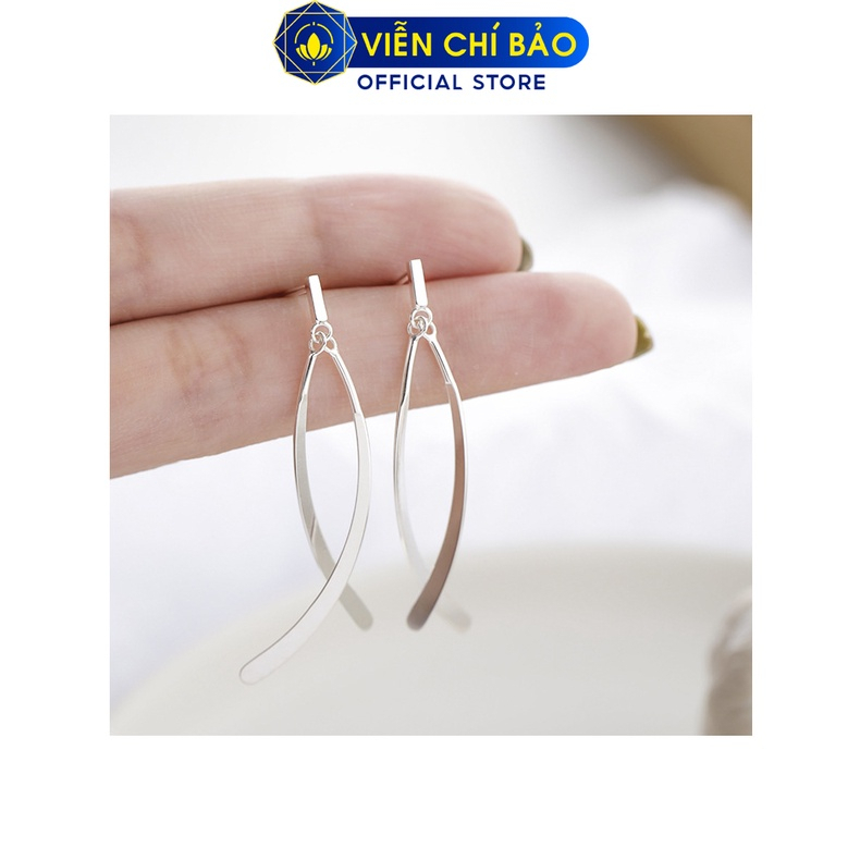 Bông tai Trendy chất liệu bạc Thái 925 thời trang phụ kiện trang sức Viễn Chí Bảo B000379