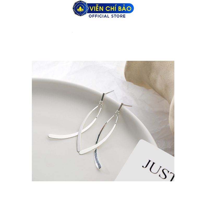 Bông tai Trendy chất liệu bạc Thái 925 thời trang phụ kiện trang sức Viễn Chí Bảo B000379
