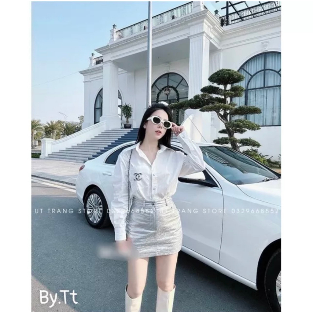 [Mã TOPS06 giảm đến 10k đơn 99k] Áo Sơ Mi Nữ Trắng Form Rộng Dài Tay Kiểu Dáng Hàn Quốc | BigBuy360 - bigbuy360.vn