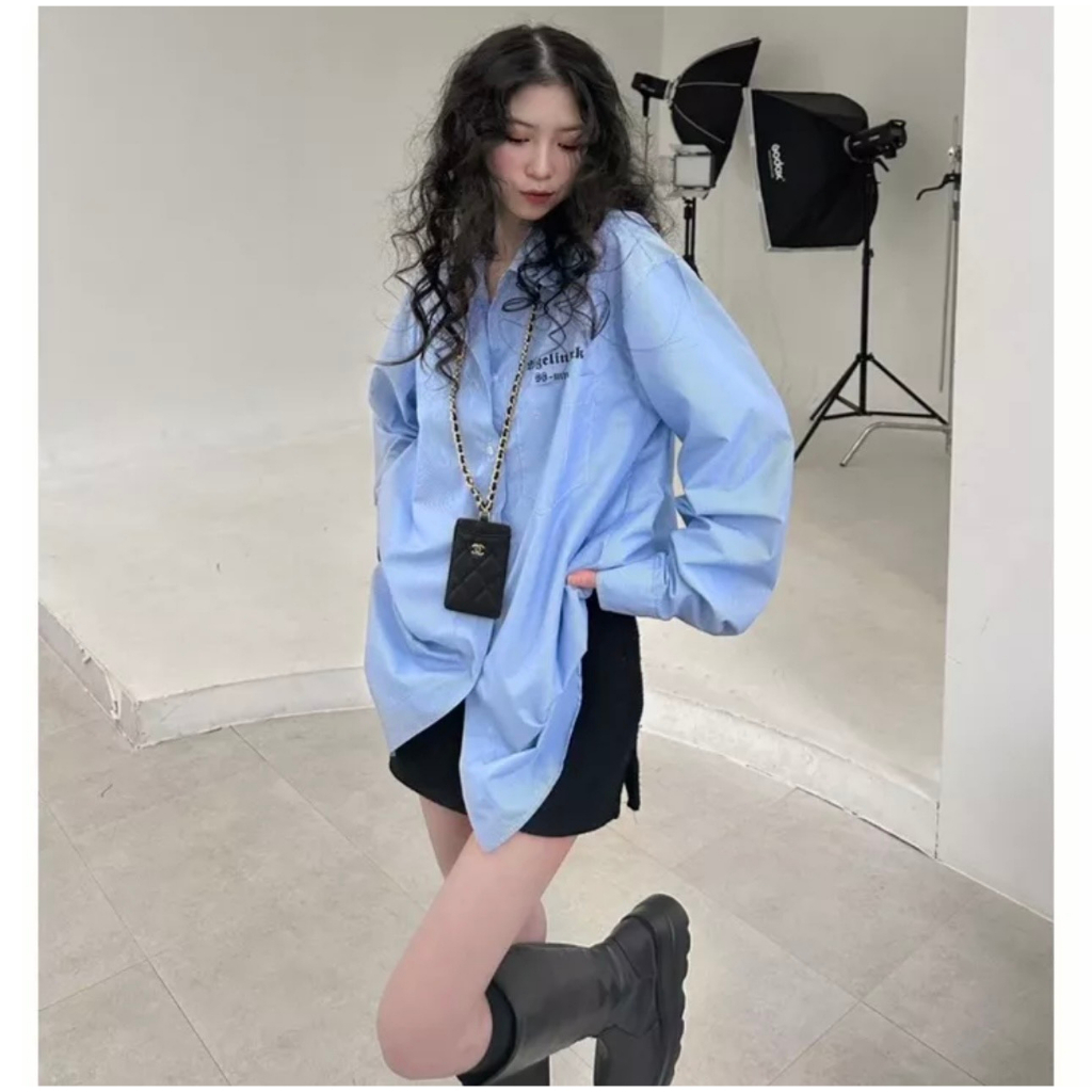 [Mã TOPS06 giảm đến 10k đơn 99k] Áo Sơ Mi Sọc ANGEL Form Rộng , Áo Khoác Sơ Mi Nam Nữ Cao Cấp | BigBuy360 - bigbuy360.vn