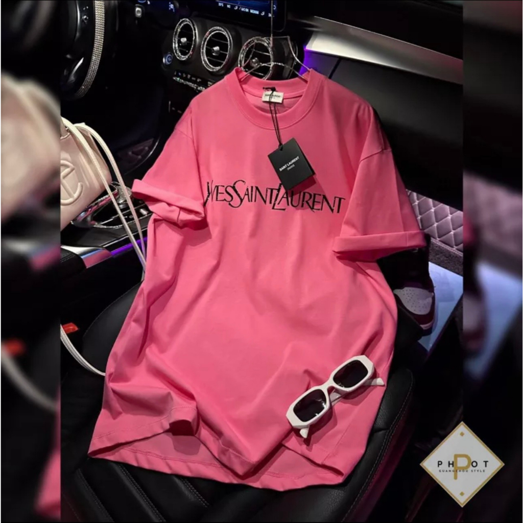 [Mã TOPS06 giảm đến 10k đơn 99k] Áo Thun YSL Form Rộng Tay Lỡ Vải Cotton , Áo Phông YSL Form Unisex Nam Nữ | BigBuy360 - bigbuy360.vn