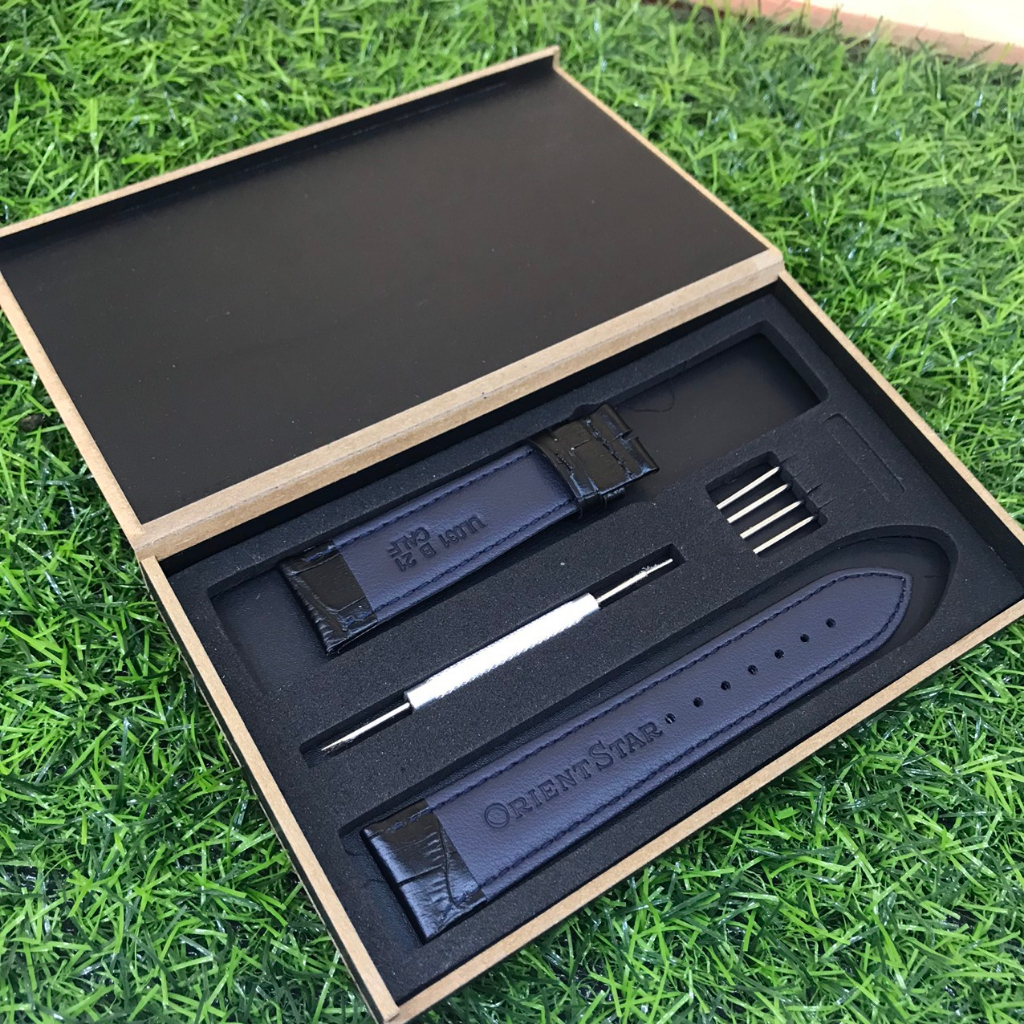 Dây đồng hồ da Orient star size 20 ,21,22mm cho đồng hồ đeo tay