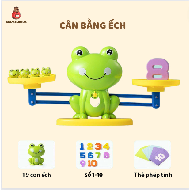 Đồ Chơi Giáo Dục Toán Học Cho Trẻ Em Ếch Cân Bằng Trọng Lượng Baobeokids - Hỗ Trợ Học Toán Và Phép Tính Hiệu Quả