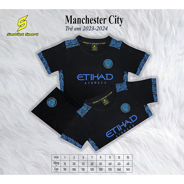 Quần áo đá banh trẻ em, đồ đá banh cho bé, ilogo thêu sắc nét cả áo và quần