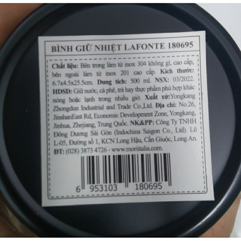 Bình Giữ Nhiệt LA FONTE