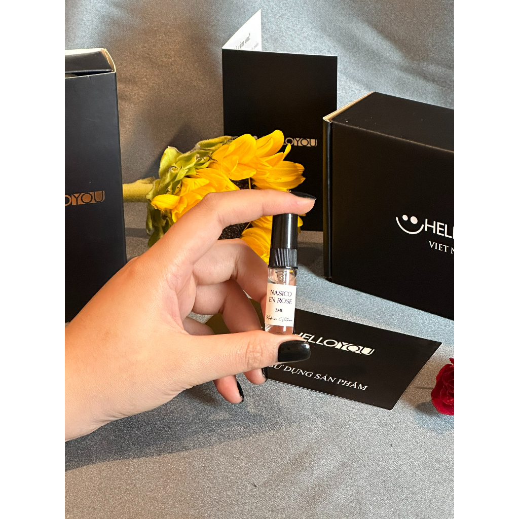 Nước hoa nữ HELLOYOU Nasico En Rose quyến rũ, kiêu kỳ Vial 3ml